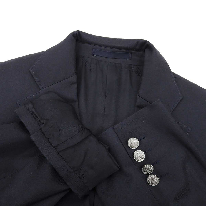 VERSACE 
V logo button jacket 
single breasted blazer
