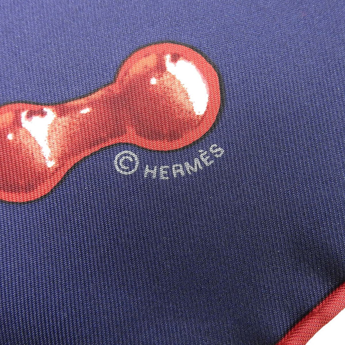 HERMES 
H アッシュ ロゴ シルク 馬 ストール 
カレ90 VIF ARGENT 銀の雫