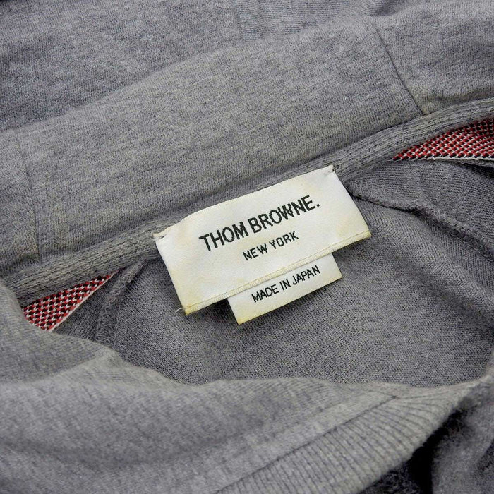 THOM BROWNE 
コットン スウェット フーディー 
トリコロール サイドライン パーカー