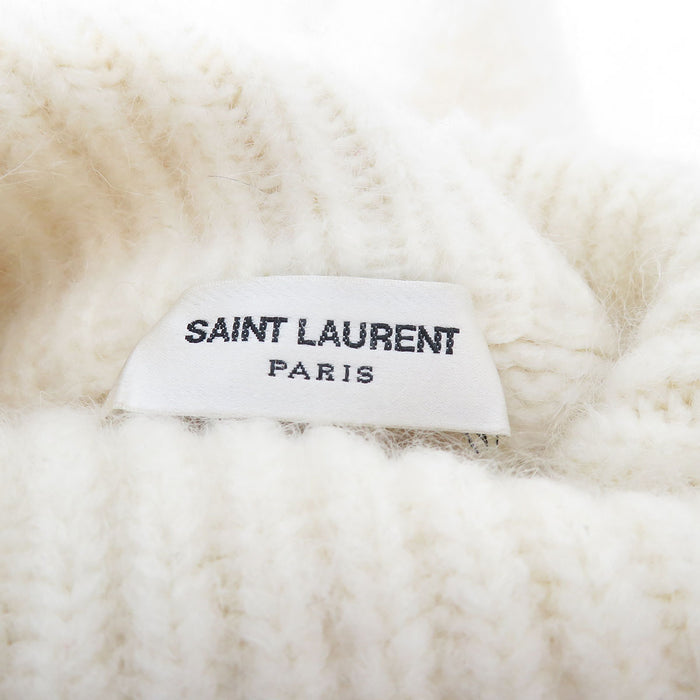 SAINT LAURENT PARIS 
ウール タートルネック 
モヘヤ ハイネック ニット