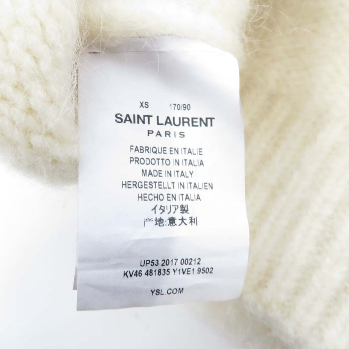 SAINT LAURENT PARIS 
ウール タートルネック 
モヘヤ ハイネック ニット
