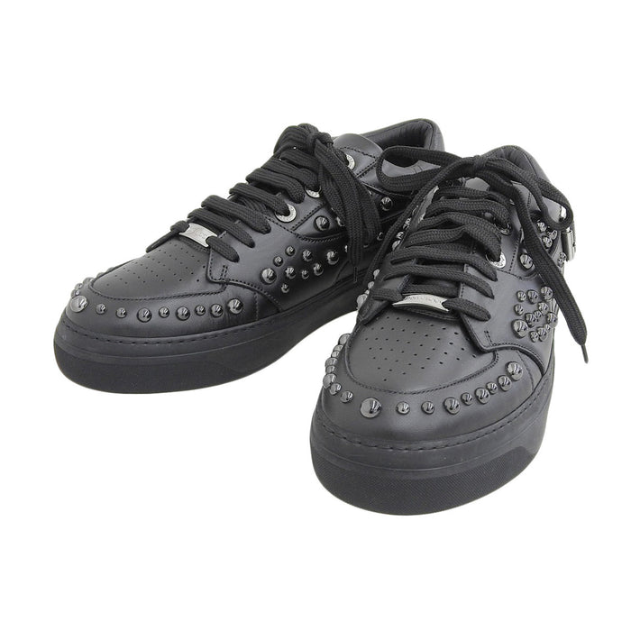 JIMMY CHOO 
ローカット 
スタッズ レザー スニーカー