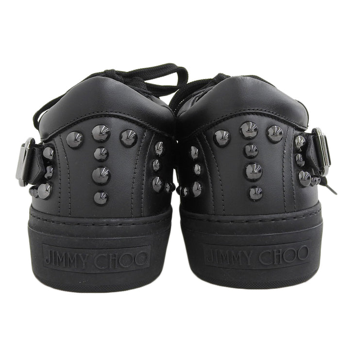 JIMMY CHOO 
ローカット 
スタッズ レザー スニーカー