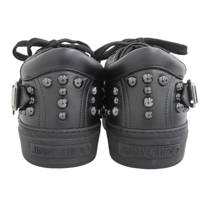 JIMMY CHOO 
ローカット 
スタッズ レザー スニーカー