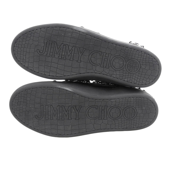 JIMMY CHOO 
ローカット 
スタッズ レザー スニーカー