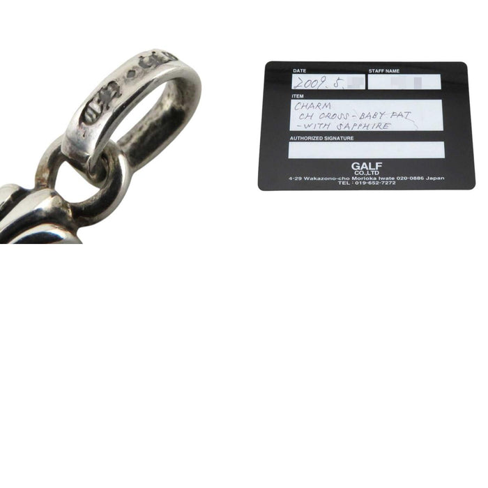 CHROME HEARTS
CRS BBYFAT SAP Double-sided Sapphire 2004 Engraving Silver
Baby Fat 2P Sapphire Charm