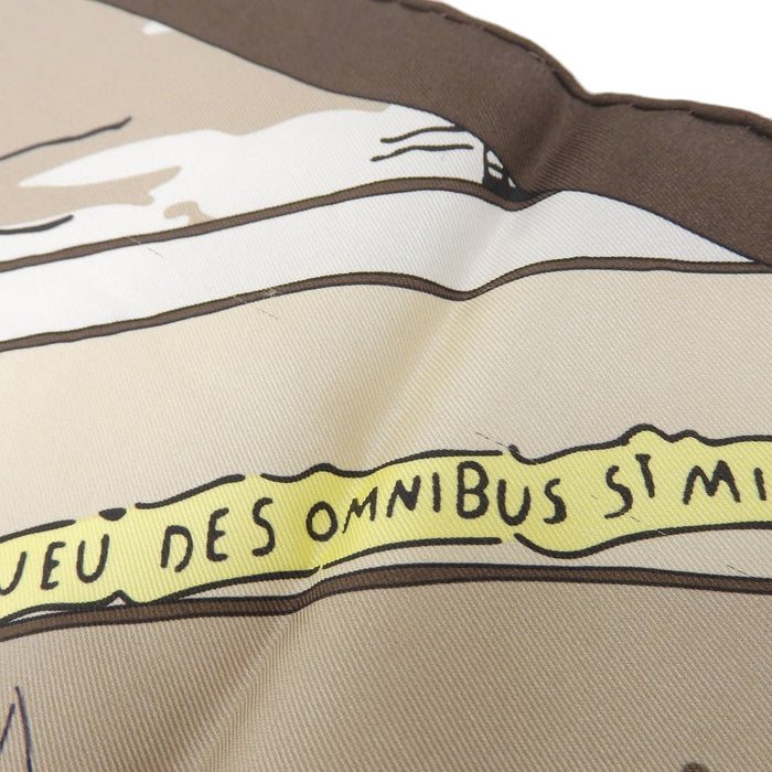 HERMES 
オムニバスと白い貴婦人のゲーム シルク スカーフ 
カレ70 JEU DES OMNIBUS ET DAMES BLANCHES
