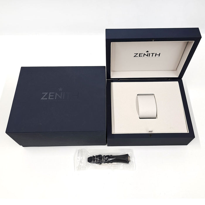 ZENITH 
Defy Skyline Black Ceramic Skeleton 
With box