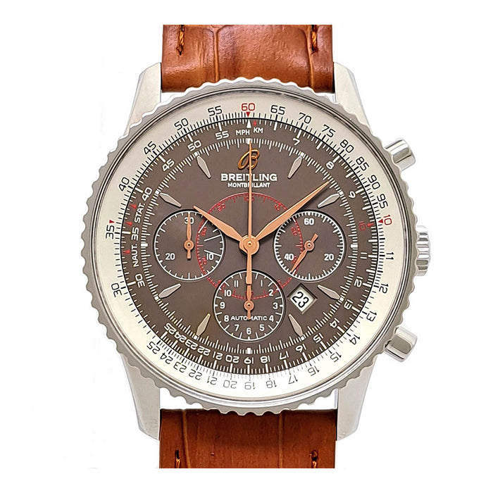 BREITLING 
Montbrillant 38 Chronograph Date 
With box and warranty card