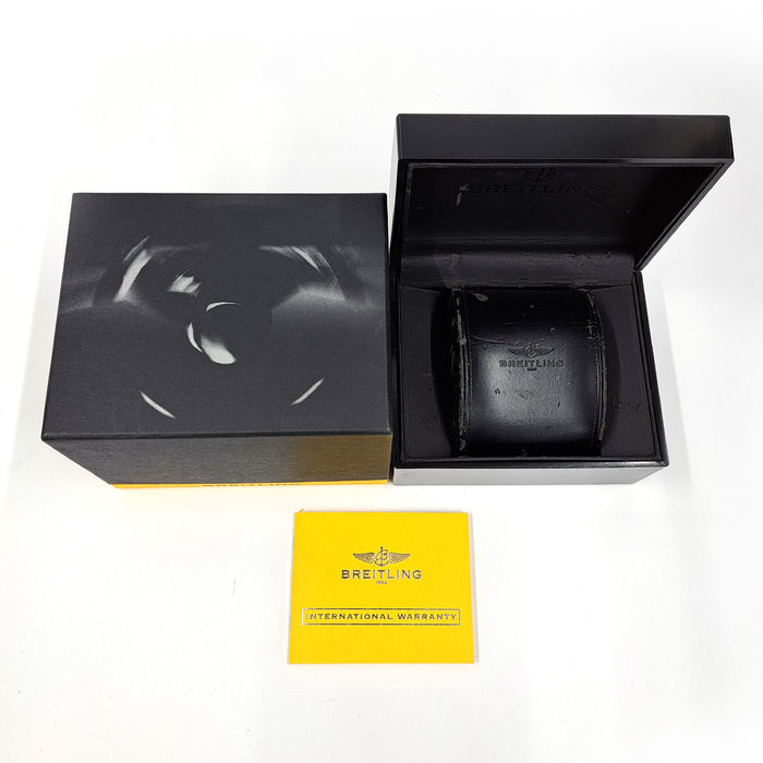 BREITLING 
Montbrillant 38 Chronograph Date 
With box and warranty card