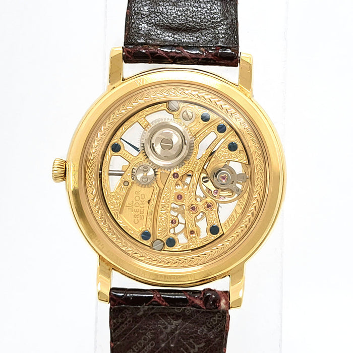 SEIKO 
クレドール シグノ スケルトン Overhauled 
OH済 箱ギャラ付