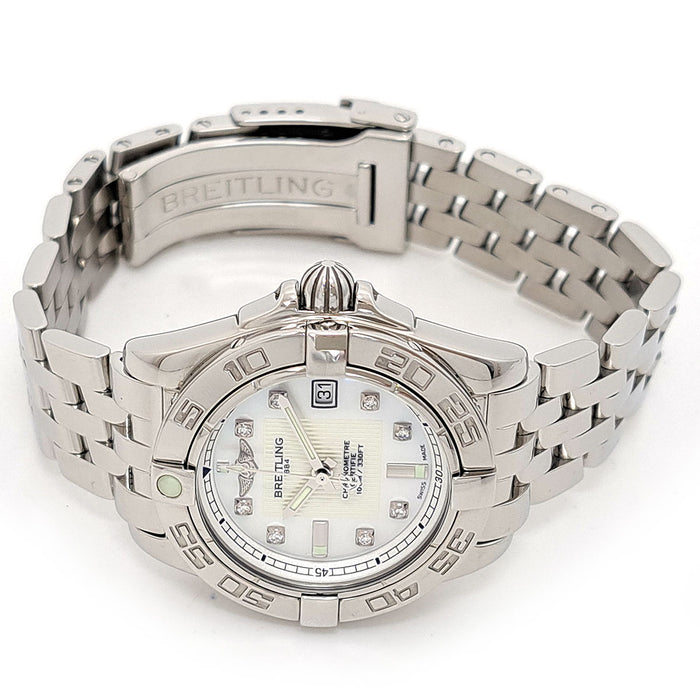BREITLING 
Cockpit Lady Galactic32 Date Cadran nacré 
Garanti