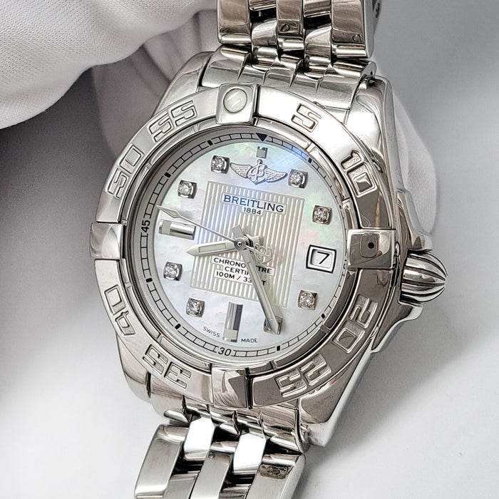 BREITLING 
Cockpit Lady Galactic32 Date Cadran nacré 
Garanti