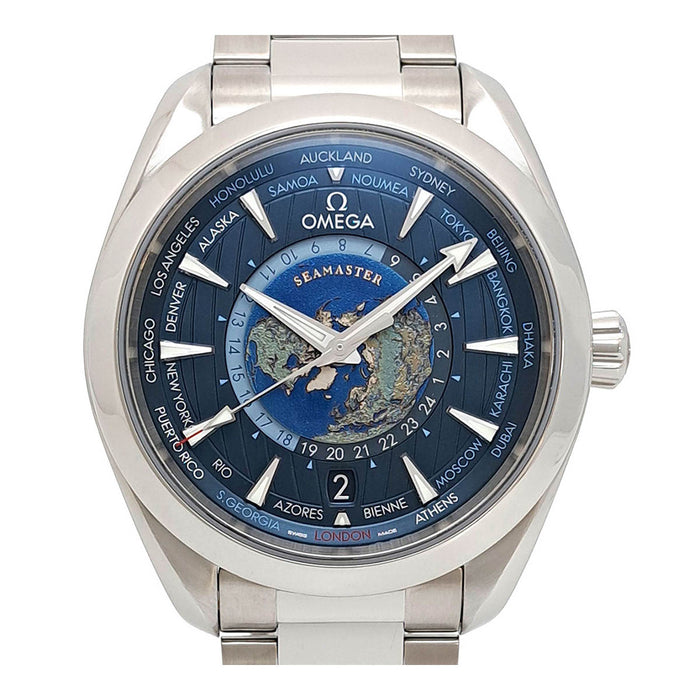 OMEGA Seamaster Aqua Terra 150M GMT Worldtimer With Box and Warranty Card