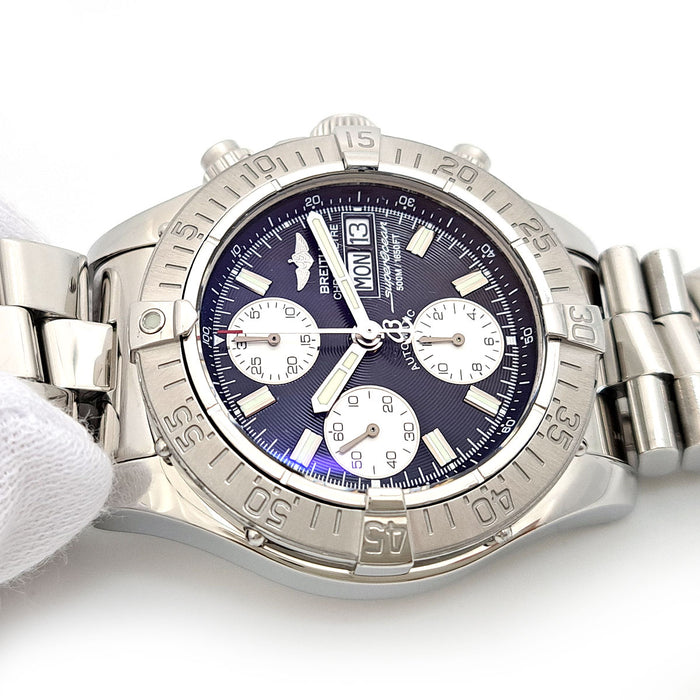 BREITLING 
Superocean 42mm Chronograph Day-Date 
With box and warranty card