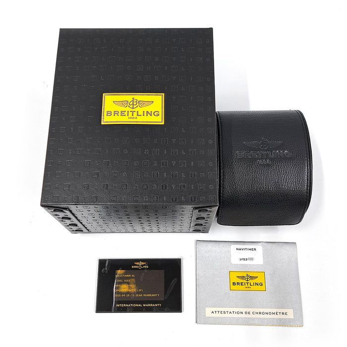 BREITLING
Navitimer 01 43 Chronograph Date
With box and warranty card