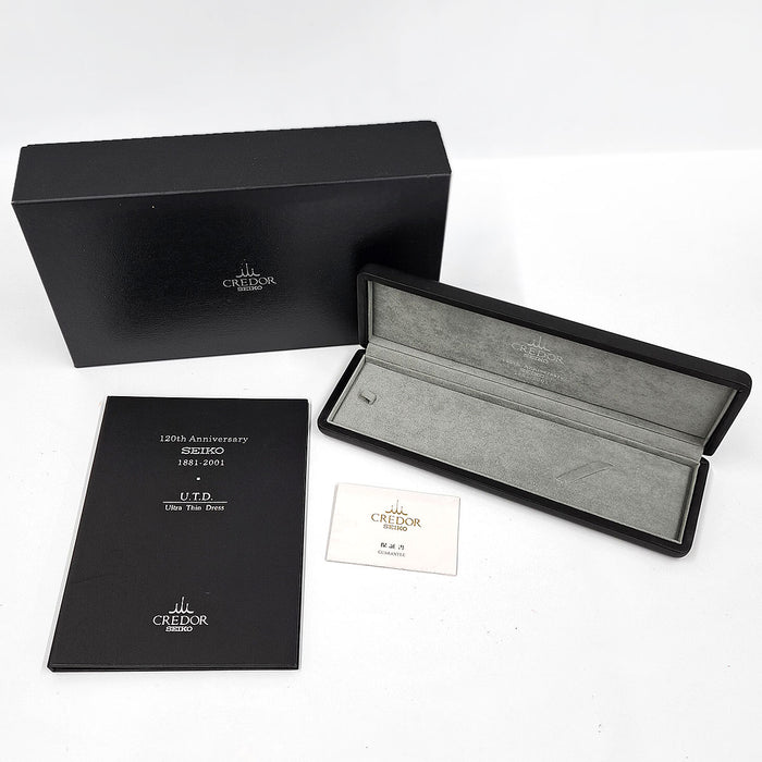SEIKO
Credor UTD 120th Anniversary 100 Limited Edition
With Box and Guarantee Card, Overhauled