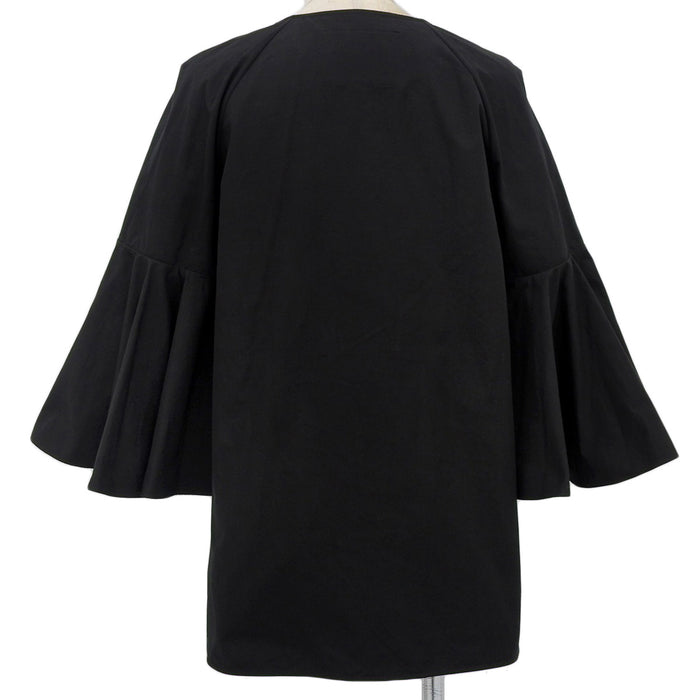 JIL SANDER 
コットン シャツ 
Vネック フルサークル スリーブ ブラウス
