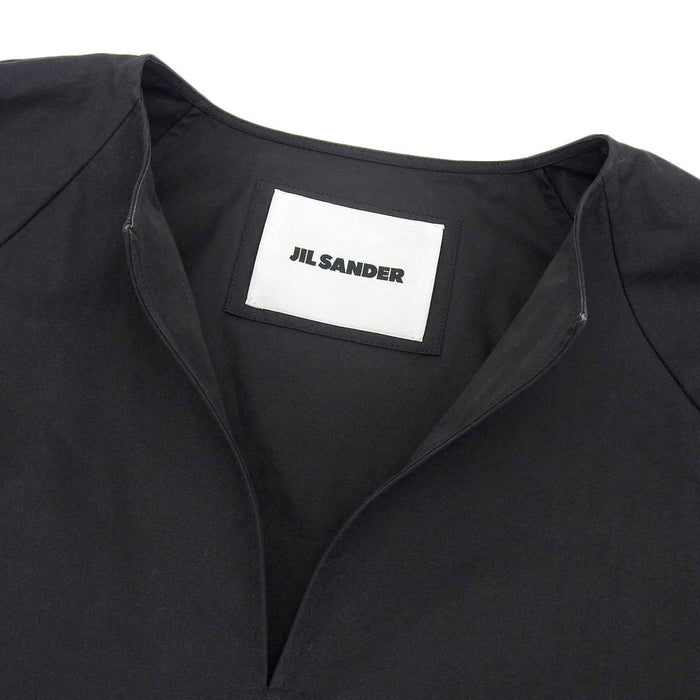 JIL SANDER 
コットン シャツ 
Vネック フルサークル スリーブ ブラウス