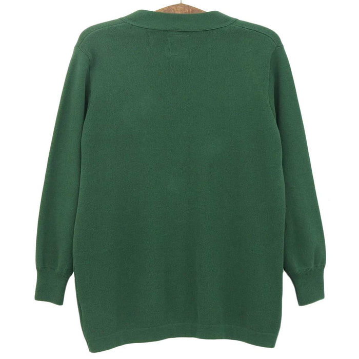 MADISONBLUE 
MADISONBLUE ロゴ Vネック 
コットン ニット カーディガン