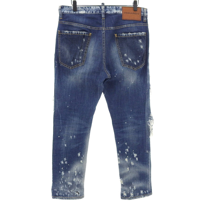 DSQUARED2 
DSQUARED2 Repair Process Bottoms Damaged Denim 
Destroy Crash Denim Pants