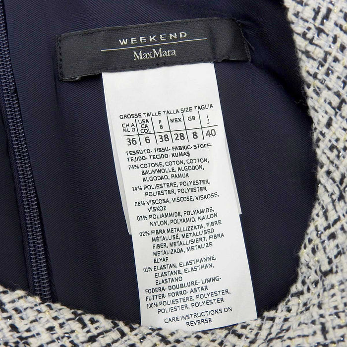 MAX MARA 
ウィークエンド ラメ コットン混 
ツイード ショートスリーブ ワンピース 
WEEKEND