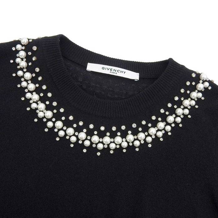 GIVENCHY 
Miscela di lana Miscela di seta Miscela di cashmere 
Maglia girocollo Pearl Bijou