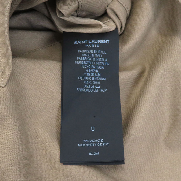SAINT LAURENT PARIS 
ベルト オーバーサイズ コットン 
ポンチョ トレンチコート