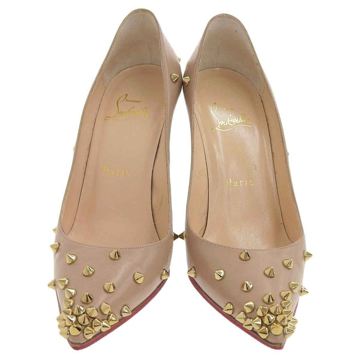 Christian Louboutin 
レザー 
スタッズ ハイヒール パンプス