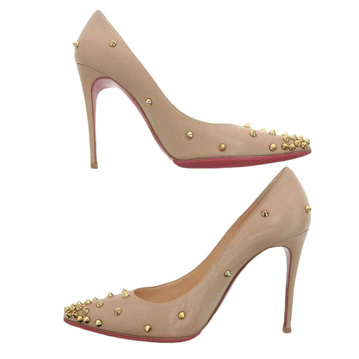 Christian Louboutin 
レザー 
スタッズ ハイヒール パンプス