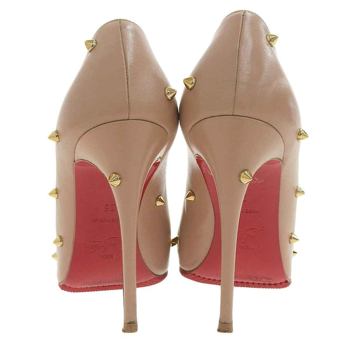 Christian Louboutin 
レザー 
スタッズ ハイヒール パンプス