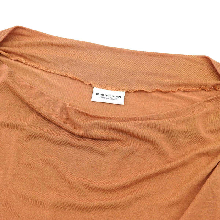 DRIES VAN NOTEN 
ドリス ヴァン ノッテン カットソー ロングスリーブ 
ボートネック オフショルダー Tシャツ