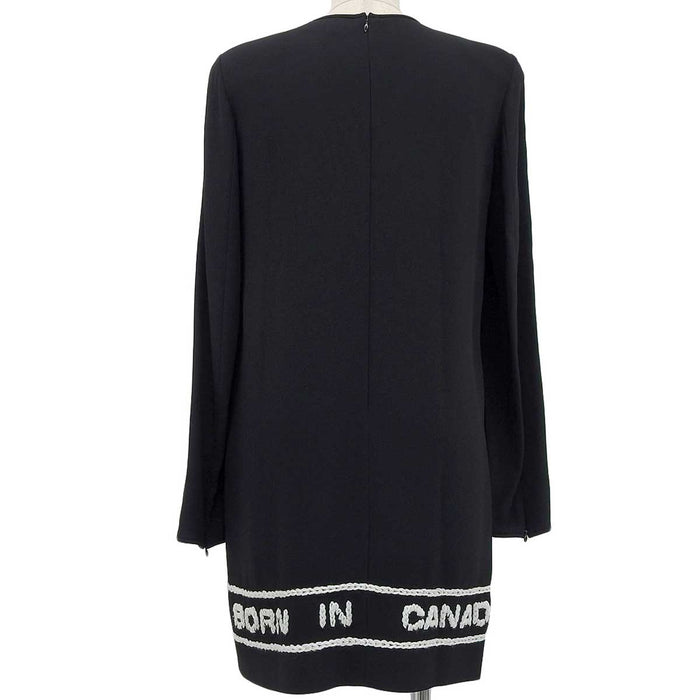 DSQUARED2 
DSQUARED2 Beads All-in-One Yarn Embroidery 
Logo Long Sleeve Mini Dress