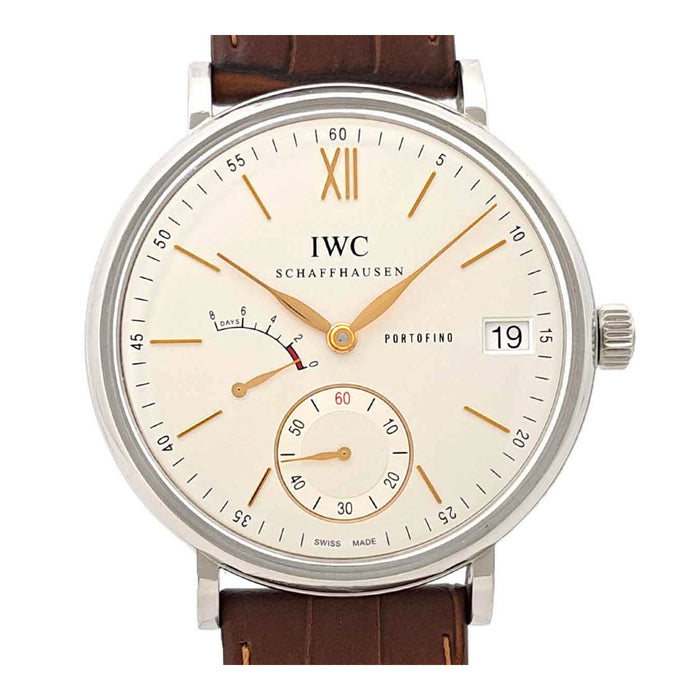 IWC Portofino Hand-Wound 8 Days Power Reserve Small Second With Box and Warranty Card
