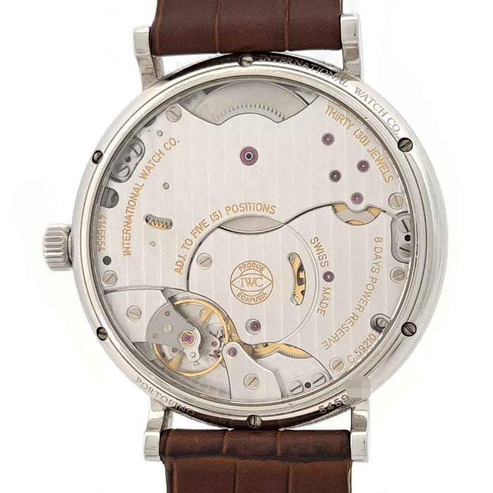 IWC Portofino Hand-Wound 8 Days Power Reserve Small Second With Box and Warranty Card
