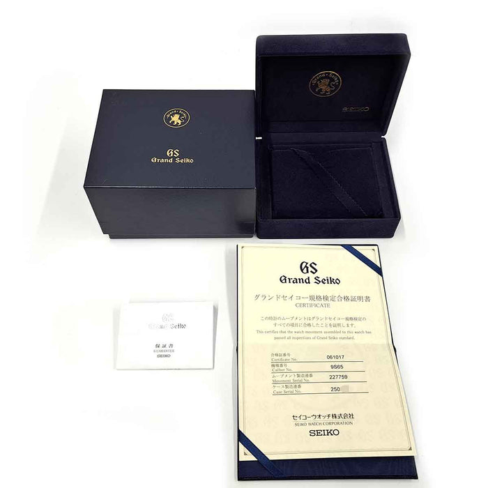 SEIKO 
Grand Seiko 9S Mechanical 
With Box and Warranty Card