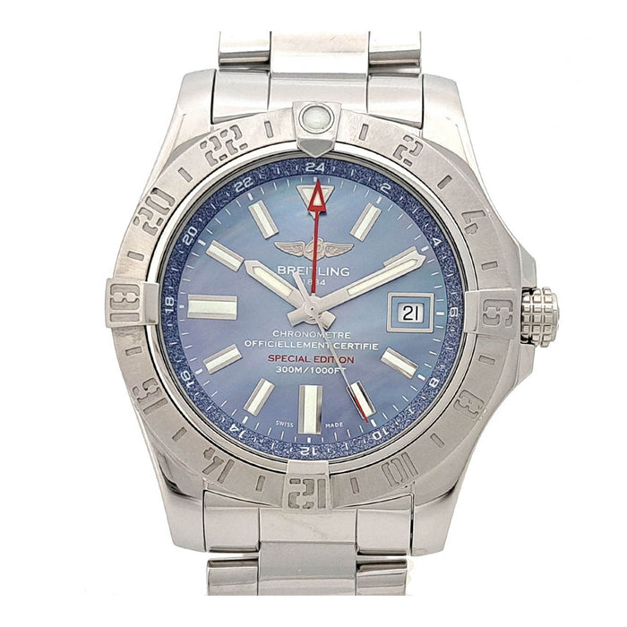 BlueBREITLING アベンジャーズ2 GMT 限定ブルーシェル ブライトリング BREITLING アベンジャーズ2 GMT 日本限定 ブルー