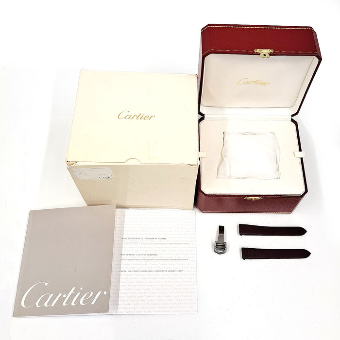 CARTIER 
ロードスター SM デイト 
箱ギャラ付