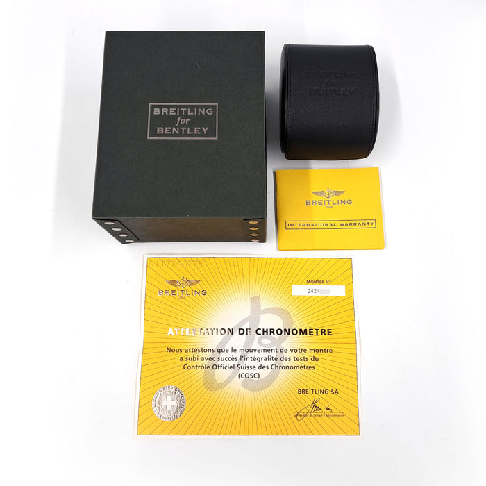 BREITLING
Bentley GT Day-Date Chronograph
With box and warranty card