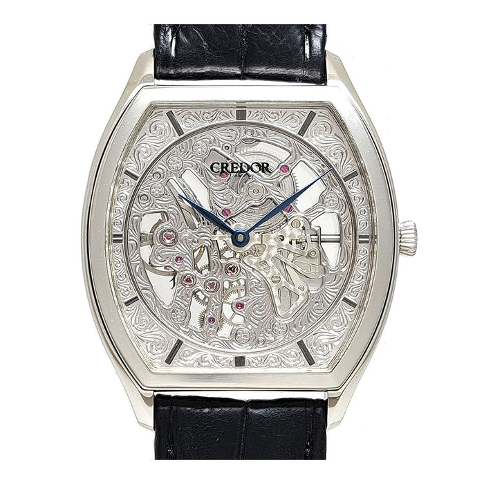 SEIKO 
クレドール シグノ スケルトン プラチナ950 Overhauled 
OH済
