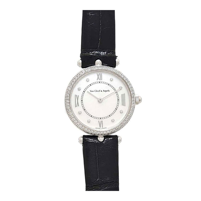 Van Cleef & Arpels 
Pierre Arpels Diamante Bezel Madreperla Bianca K18WG