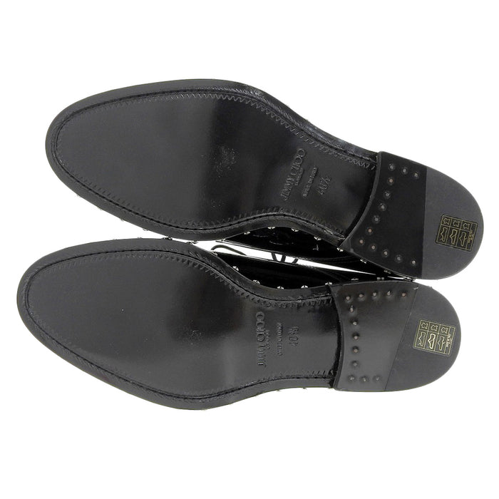 JIMMY CHOO 
Richelieu 
Chaussures à lacets en cuir verni avec clous étoiles
