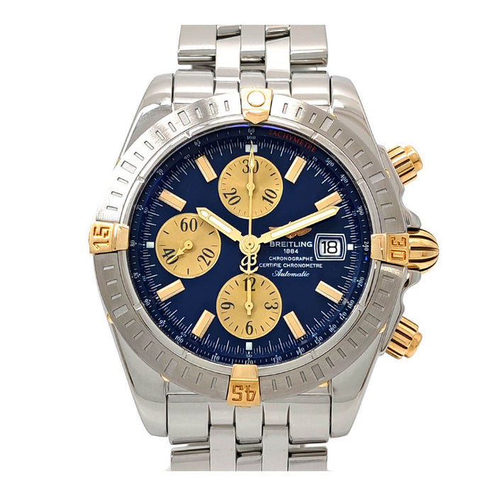 BREITLING
計時碼錶 進化版 雙色 已大修
附盒子與保卡 已完成維修