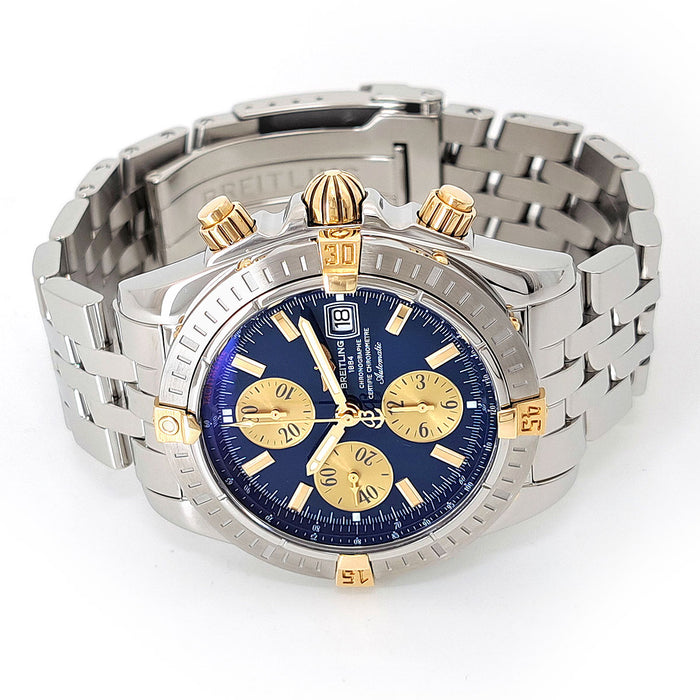 BREITLING
計時碼錶 進化版 雙色 已大修
附盒子與保卡 已完成維修