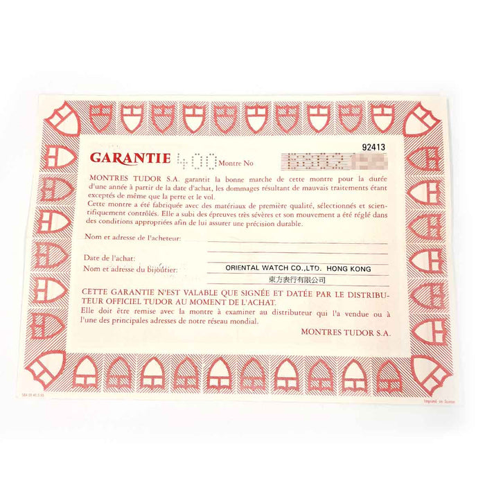 TUDOR 
Princesse Date 
Avec garantie