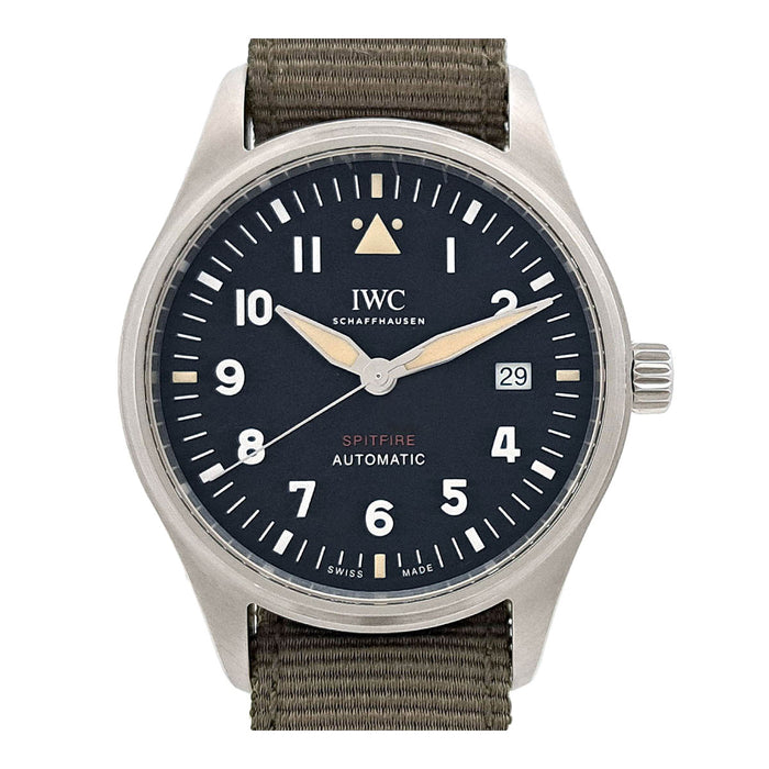 IWC Pilot Watch Spitfire Date With Box and Warranty Card