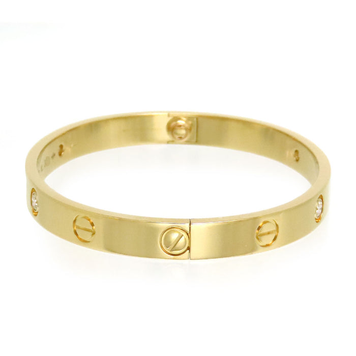 CARTIER 
ラブ ブレスレット ハーフダイヤモンド