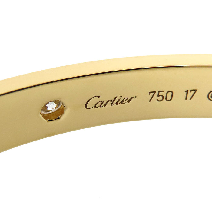 CARTIER 
ラブ ブレスレット ハーフダイヤモンド