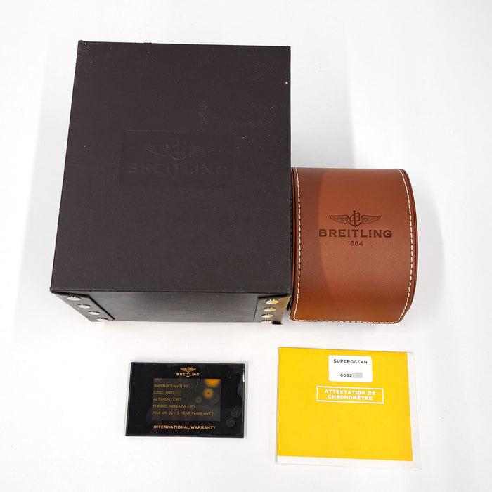 BREITLING
Superocean II 42 Date
With box and warranty card Superocean 2