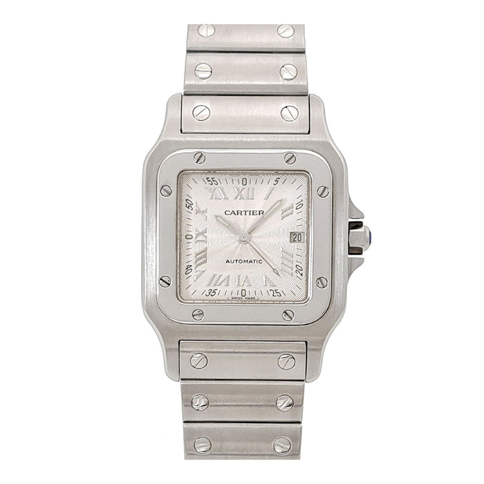 CARTIER 
Santos Galbée LM 
Révisé avec boîte et certificat